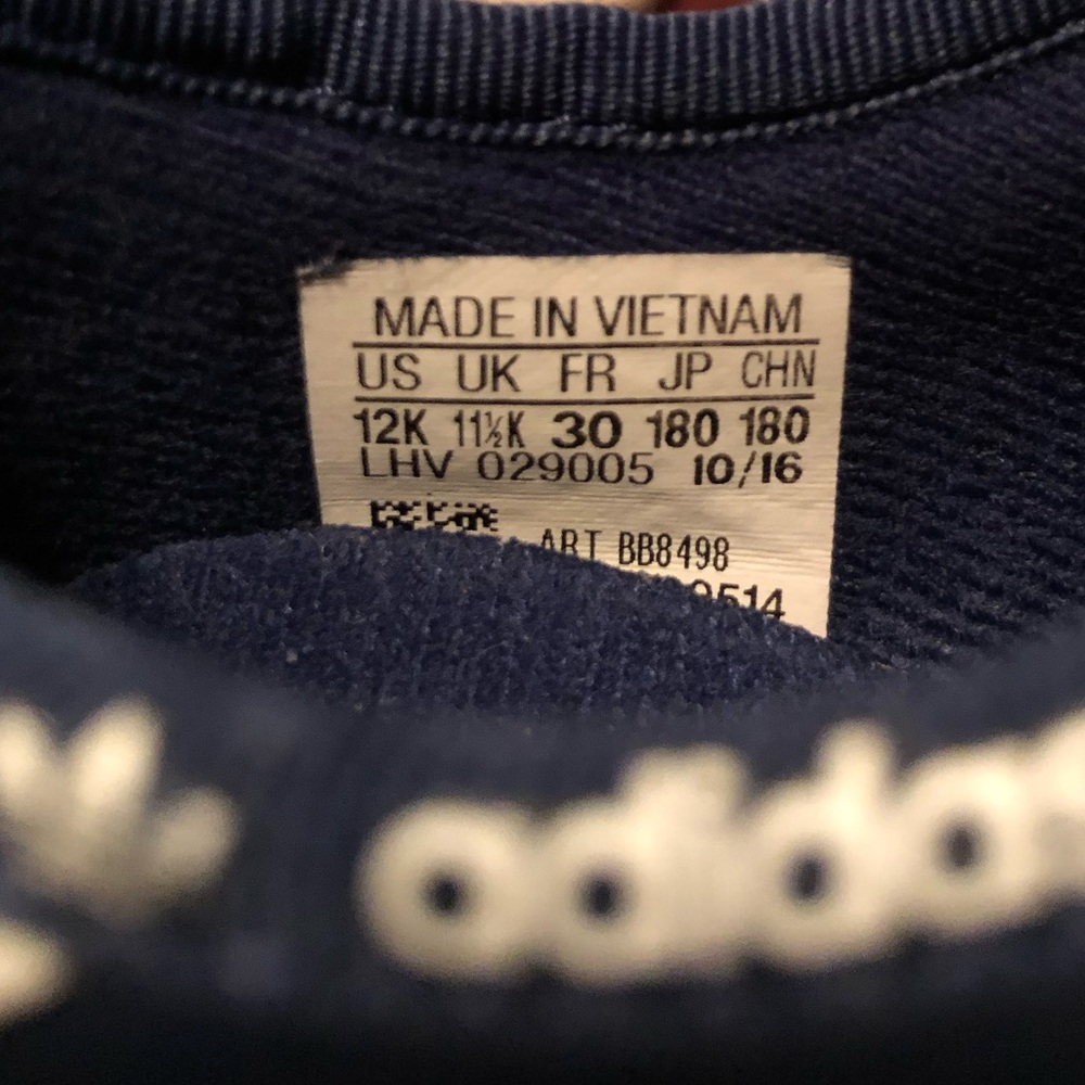 SOLD Blue 12c & Black 12.5c Toddler Adidas - Picture 4 of 8